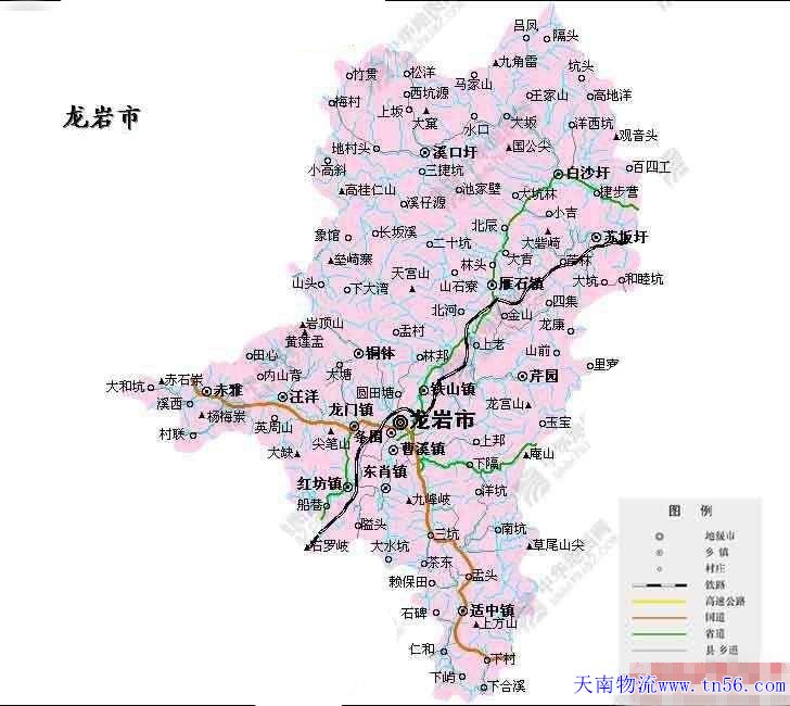 東莞到龍巖市地圖 xjsyrc.cn